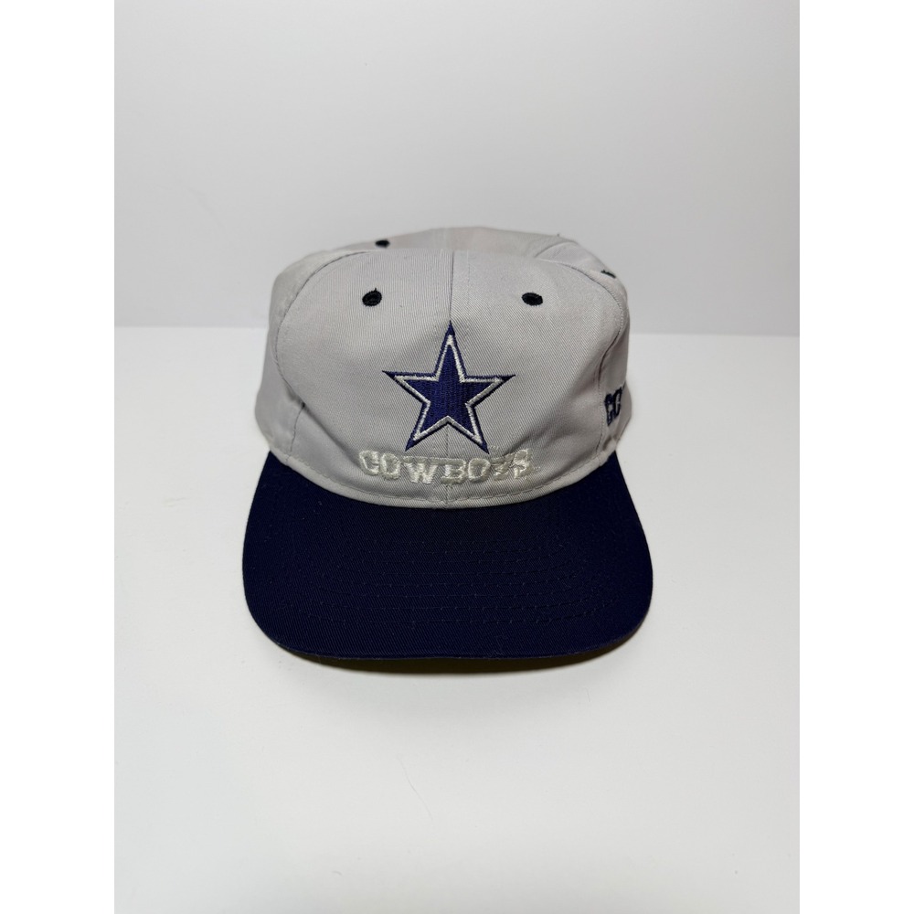 Vintage Competitor Dallas Cowboys Hat Mens OSFM Grey Navy Blue Snapback NFL 90s